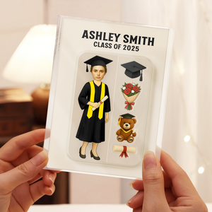 Custom Face Figure Acrylic Block Plaque, Unique Keepsake, Graduation Gift HA75 892330