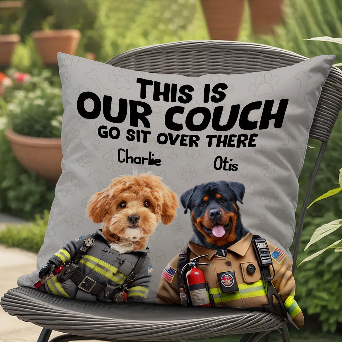 This Is Our Couch Personalized Pillow Gift For Dog And Cat Lovers CH07 896338