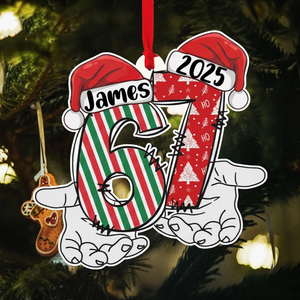 Funny Teen Six Seven Acrylic Ornament 67 Christmas Ornament Gift CH07 899226