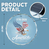 Celebrate 250 Years of America USA Anniversary 1776-2026 Glass Ornament HO82 894522