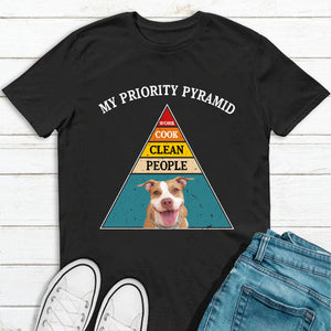 My Priority Pyramid Personalized Dog Cat Pet Photo Shirt C285