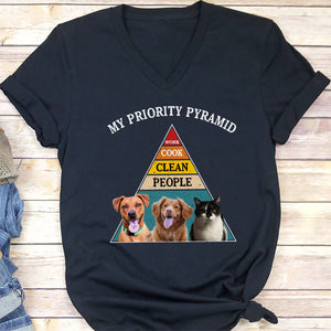 My Priority Pyramid Personalized Dog Cat Pet Photo Shirt C285