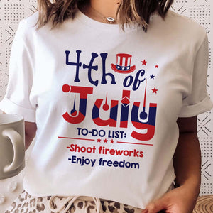 GeckoCustom 4th July And To Do List American Shirt, HN590