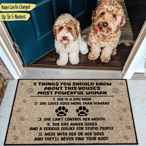 Welcome Dog House Personalized Doormat — GeckoCustom