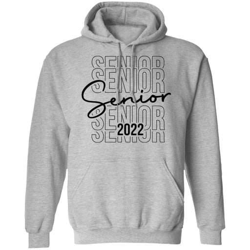 GeckoCustom #680202 Senior 2022 Shirt Pullover Hoodie / Sport Grey / S