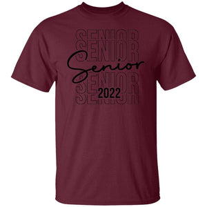 GeckoCustom #680202 Senior 2022 Shirt Basic Tee / Maroon / S