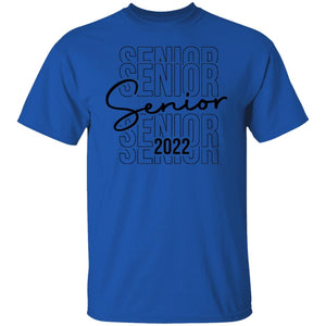 GeckoCustom #680202 Senior 2022 Shirt Basic Tee / Royal / S