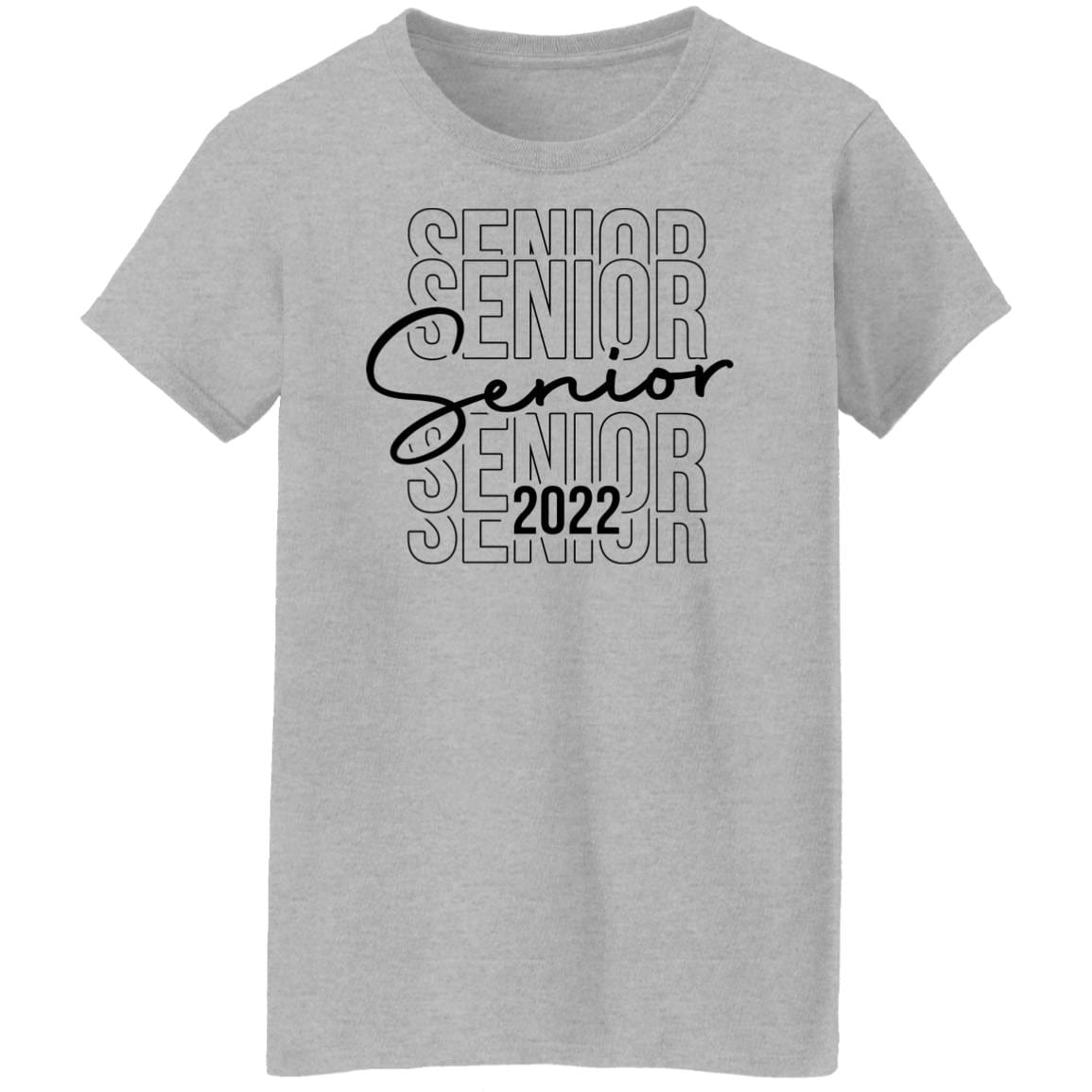 GeckoCustom #680202 Senior 2022 Shirt Women Tee / Sport Grey / S