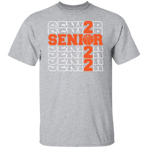 GeckoCustom #680205 Senior 2022 Basketball Sweatshirt Basic Tee / Sport Grey / S