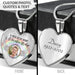 GeckoCustom A Piece Of My Heart Is At Rainbow Bridge Memorial Necklace, Photo Necklace HN590 Stainless Steel (No Gift Box)