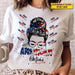 GeckoCustom All Amerrica Mama Family Shirt, HN590