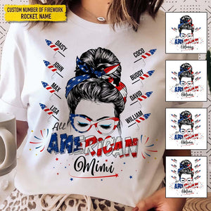 GeckoCustom All Amerrica Mama Family Shirt, HN590