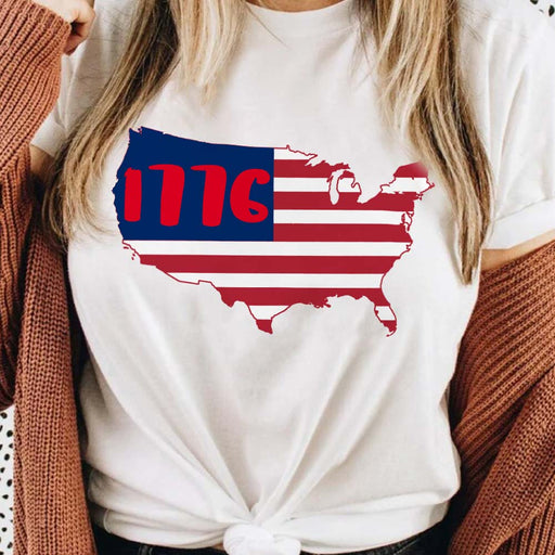 GeckoCustom America Map American Shirt, HN590