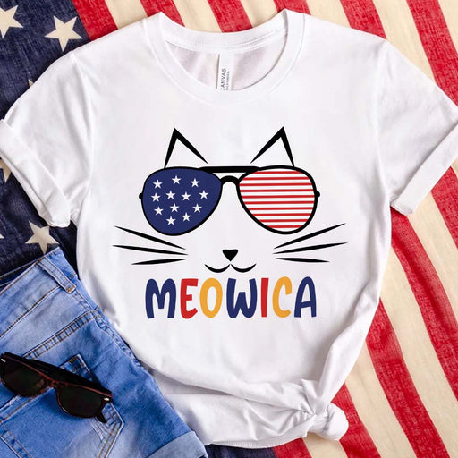 GeckoCustom America Meowica American Shirt, HN590