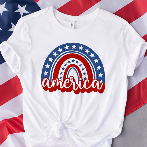 GeckoCustom America Rainbow American Shirt, HN590