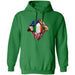 GeckoCustom American Irish Flag St Patrick Shirt Hoodie / Irish Green / S