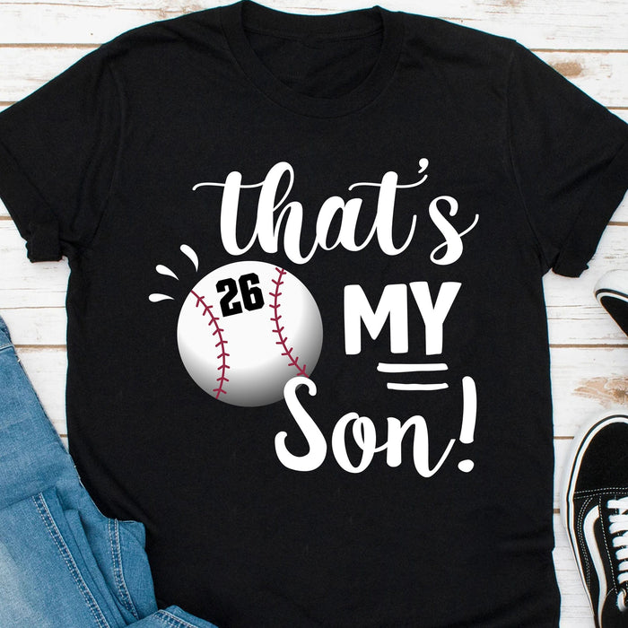 GeckoCustom Baseball Family That's My Baseball Player Personalized Custom Baseball Shirts C480