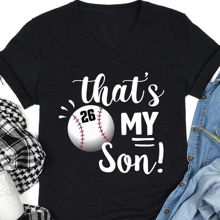 GeckoSG Personalized Christmas Gift 2023, Baseball Family That's My Baseball Player Personalized Custom Baseball Shirts C480, Premium Tee (Favorite) / P Sport