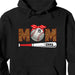 GeckoCustom Baseball Mom Shirt Personalized Custom Baseball Shirt H482 Pullover Hoodie / Black Colour / S