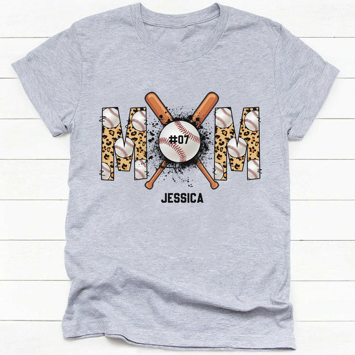 GeckoCustom Baseball Mom Shirt Personalized Custom Baseball Shirt H488