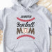 GeckoCustom Baseball Mom Shirt Personalized Custom Baseball Shirt H496 Pullover Hoodie / Sport Grey Colour / S