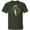 GeckoCustom Baseball Softball Shamrock St Patrick Shirt Basic Tee / Forest / S