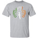 GeckoCustom Baseball Softball Shamrock St Patrick Shirt Basic Tee / Sport Grey / S