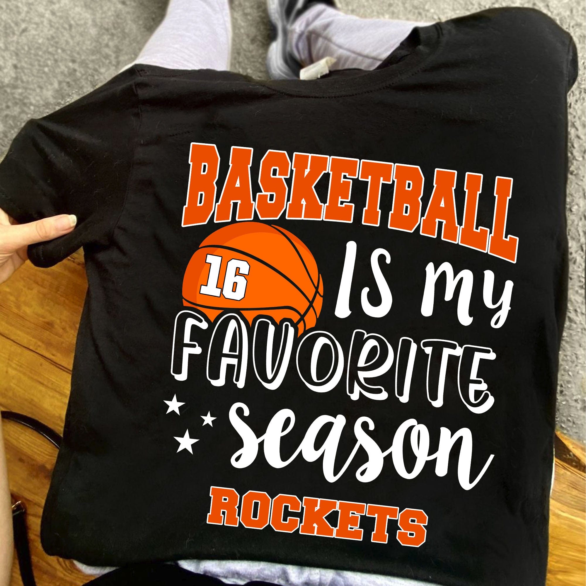 GeckoCustom Basketball Is My Favorite Season Personalized Custom Basketball Shirts C499 Basic Tee / Black / S