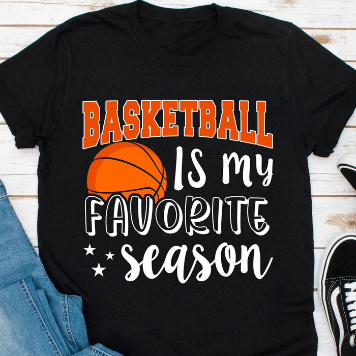 GeckoCustom Basketball Is My Favorite Season Personalized Custom Basketball Shirts C499 Premium Tee (Favorite) / P Black / S