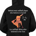 GeckoCustom Behind Every Softball Player Is A Mom/Dad That Believes Personalized Custom Softball Shirts Backside C500 Pullover Hoodie / Black Colour / S
