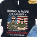 GeckoCustom Being Veterans Wife Is Privilege Shirt, Veteran Day Shirt Unisex T-Shirt / Black / S