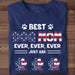 GeckoCustom Best American Dog Mom Ever Personalized Custom Dog Shirt C384 Basic Tee / Black / S