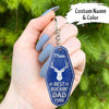 GeckoCustom Best Buckin' Dad Ever Vintage Keychain, Hunting Gift, Gift For Hunter HN590 5 Pieces / 3"H x 1.5"W