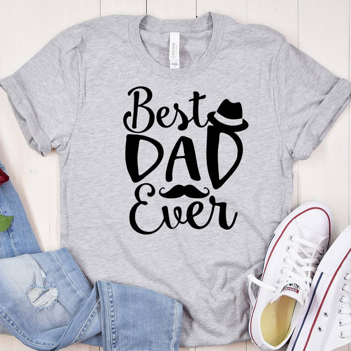 GeckoCustom Best Dad With Hat Ever Family T-shirt, HN590