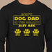 GeckoCustom Best Dog Dad In The Galaxy Personalized Custom Paw Dog Dad Dark Shirt C345 Long Sleeve / Colour Black / S