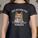 GeckoCustom Best Dog Dad/Mom Ever Personalized Dog Photo Shirt C274 Women Tee / Black Color / S