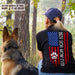 GeckoCustom Best Dog Mom Ever American Flag Back Dog Shirt, HN590