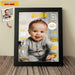 GeckoCustom Birthday Gift For Baby Picture Frame N369 HN590 8"x10"