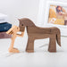 GeckoCustom Boy Girl And The Horse, Gift For Horse Lovers Wood Sculpture T286 HN590 Woman & Horse