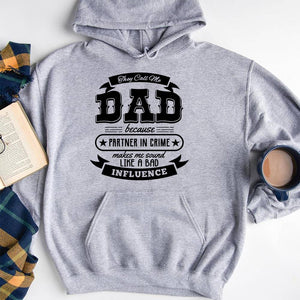 GeckoCustom Call Me Dad Family T-shirt, HN590 Pullover Hoodie / Sport Grey Color / S