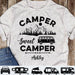 GeckoCustom Camper Sweet Camper Personalized Custom Camping Bright Shirt C594 Basic Tee / White / S