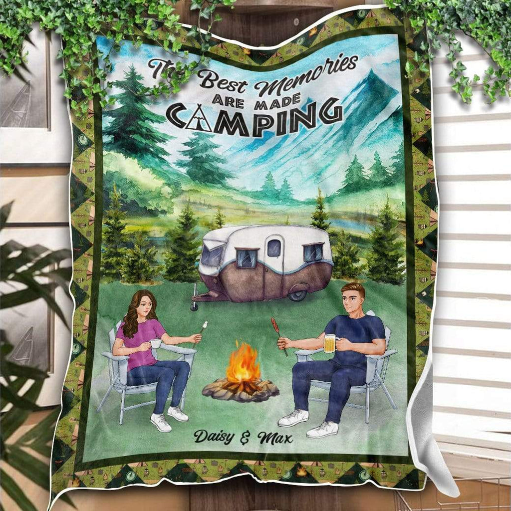 Camping Rules Custom Family Name Camping Patio Rug K228 HN590