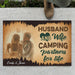 GeckoCustom Camping Partners For Life Personalized Couples Anniversary Photo Doormats C582 24x16 inch - 60x40 cm
