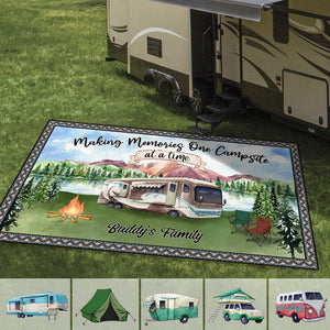 GeckoCustom Camping Patio Rug, Patio Mat HN590 2.5'x4.6' (30x55 inch)