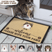 GeckoCustom Cat Doormat, Cat Lover Gift, Home Decor HN590