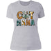 GeckoCustom Cat Mama Leopard Shirt Women Tee / Heather Grey / X-Small