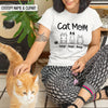GeckoCustom Cat Mom Clipart Cat Shirt, N304 HN590