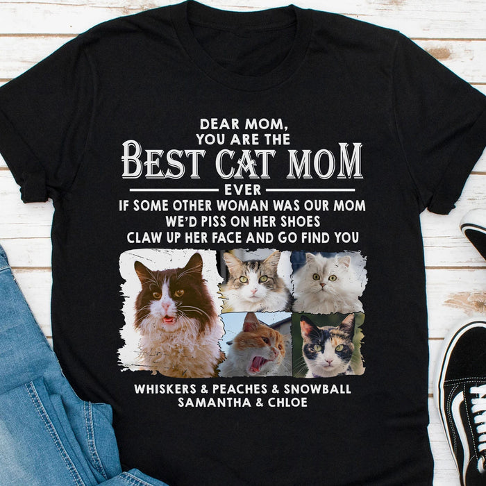 GeckoCustom Cats Go Find You Personalized Custom Photo Cat Shirt C606 Women Tee / Black Color / S