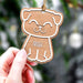 GeckoCustom Christmas 2021 Dog Wood Ornament , Christmas Wood Ornament, HN590 1 Piece