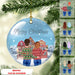 GeckoCustom Christmas Bestie Ornament, Printed Ornament HN590 Pack 1 / 2.75" tall - 0.125" thick
